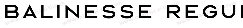 balinesse regular字体转换
